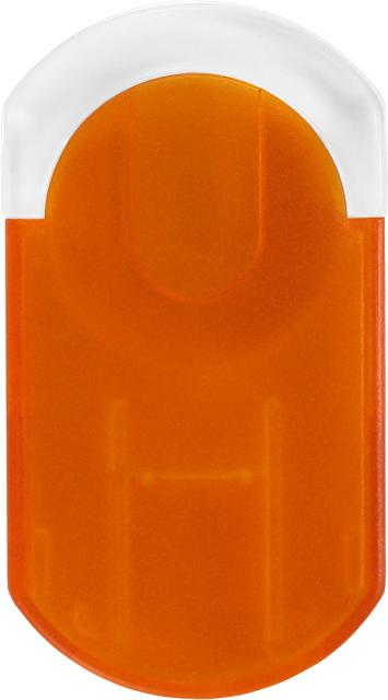 GP-033 Slide-Out Magnifier - Translucent Tangerine - Closed