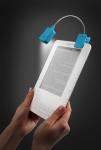 Turquoise Clip Light on Kindle in Hands