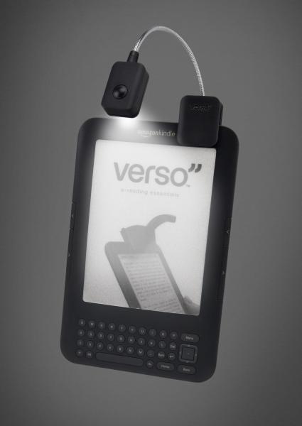 Ink Clip Light on Kindle with Verso Screen